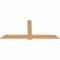Ekena Millwork Eugene Smooth Timber Gable Bracket, Western Red Cedar, 72"W x 33"H x 1 1/2"D x 5 1/2"F, 11/12 Pitch GBW072X33X0206EUG00SWR - alternate 2